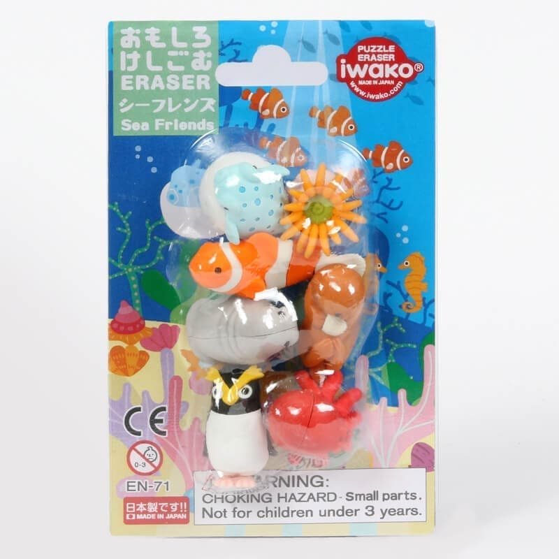 IWAKO trintukų – dėlionių rinkinys „Sea Friends“ - Image 2