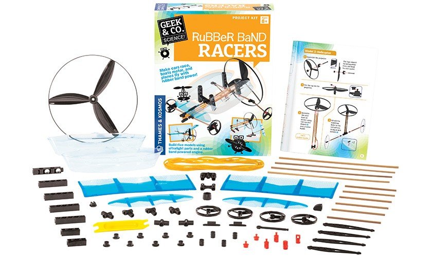 Geek&Co mokslinis rinkinys Rubber Band Racers