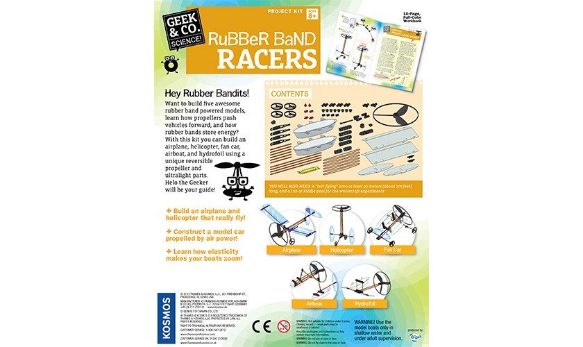 Geek&Co mokslinis rinkinys Rubber Band Racers - Image 3