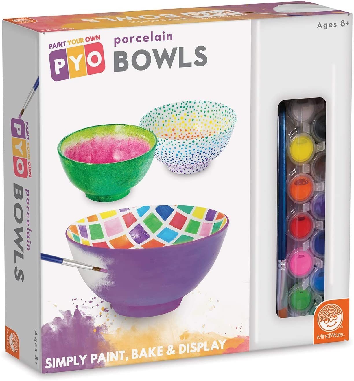 PAŽEISTA PAKUOTĖ: Kūrybinis rinkinys „Paint Your Own Porcelain Bowls“