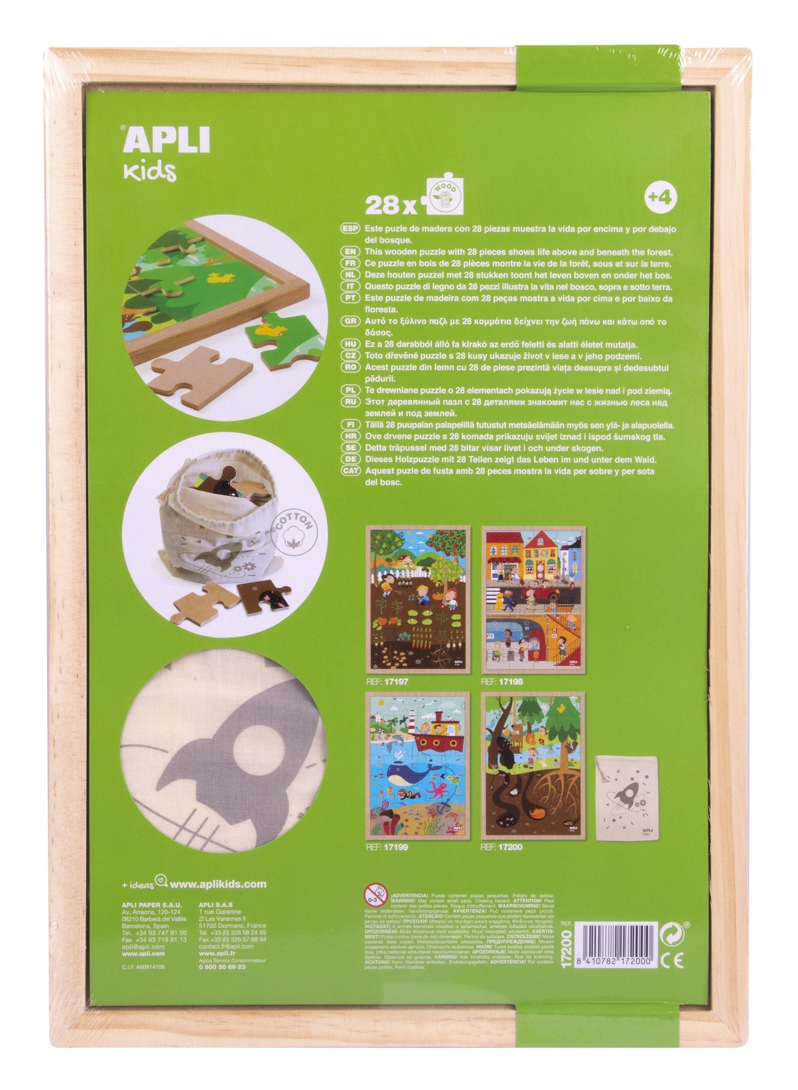Medinė dėlionė „Miškas“ (28 dalys) - Image 3