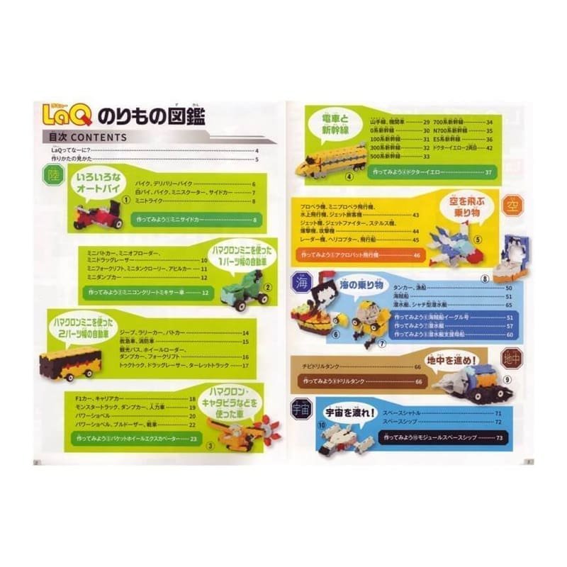 Idėjų žurnalas „LaQ Vechiles & Craft Book“ su konstravimo schemomis viduje - Image 2