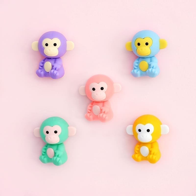IWAKO trintukų – dėlionių rinkinys „Colorz Monkey“
