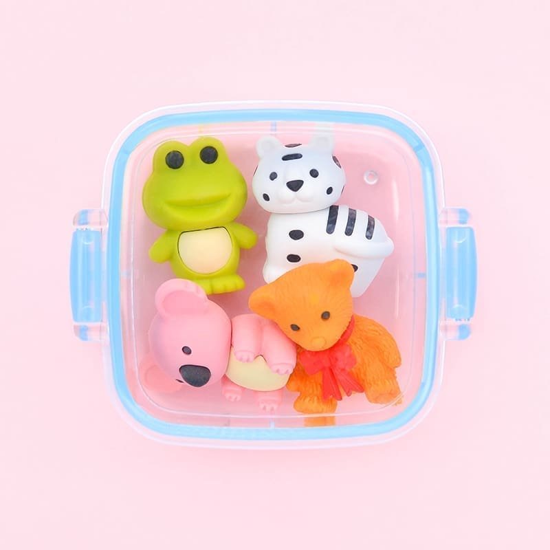 IWAKO trintukų – dėlionių rinkinys BENTO priešpiečių mini dėžutėje „Animal“ - Image 2