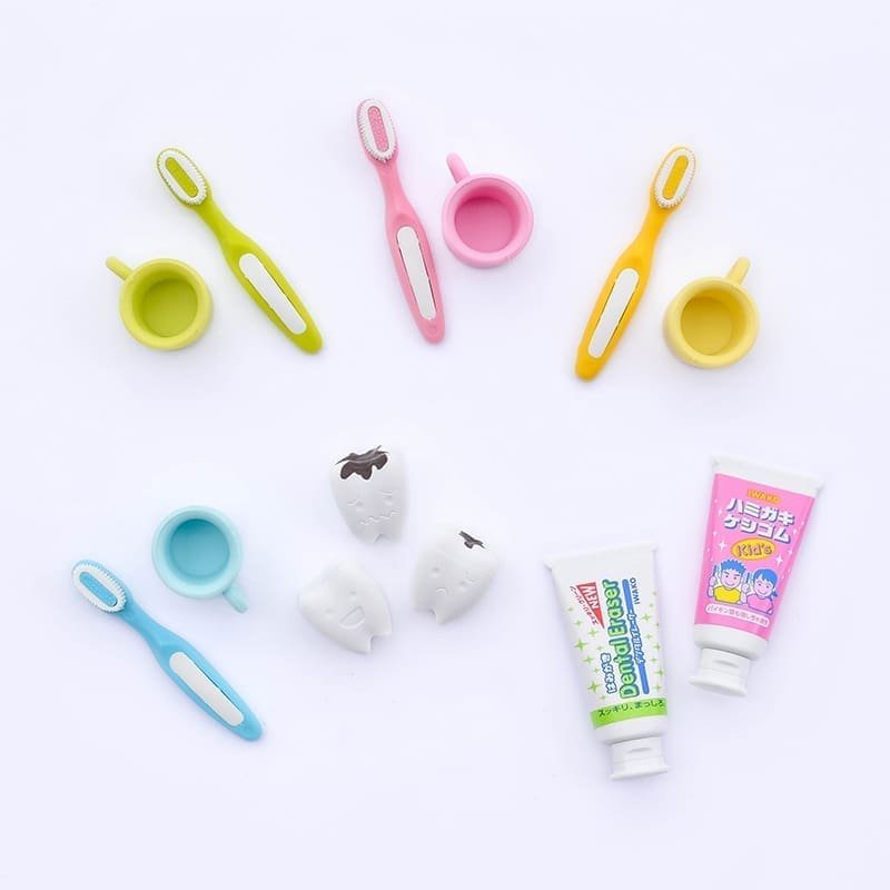 IWAKO trintukas – dėlionė „Toothbrush and Toothpaste“ - Image 2