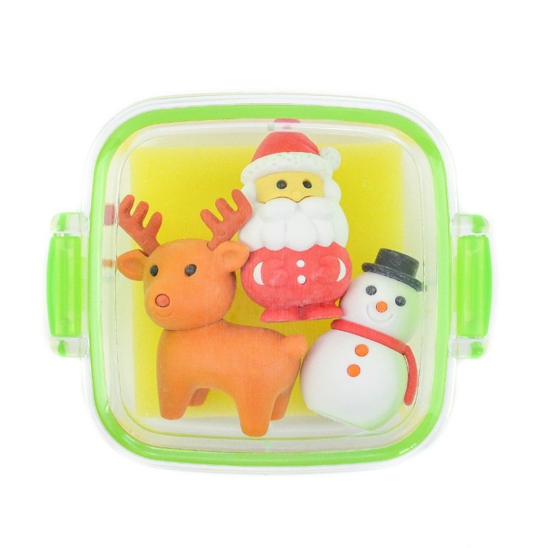 IWAKO trintukų - dėlionių rinkinys "Kalėdos" mini BENTO priešpiečių dėžutėje ER-BRI010 - Image 2
