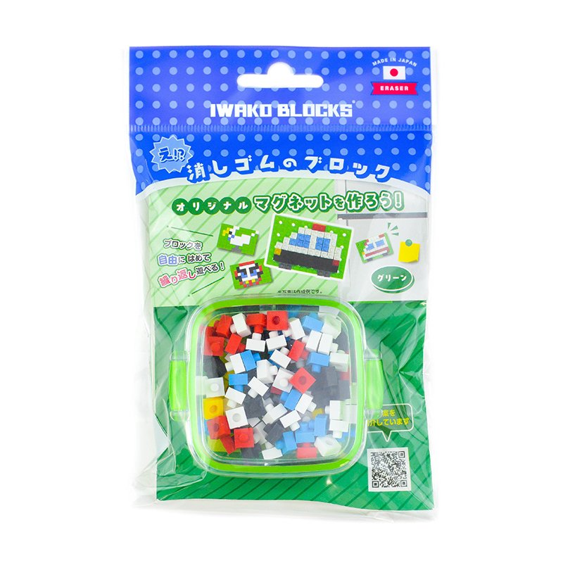 Iwako kūrybinis mozaikų rinkinys „KESHI-BLO Mini Magnet-Green“, ER-GLB414