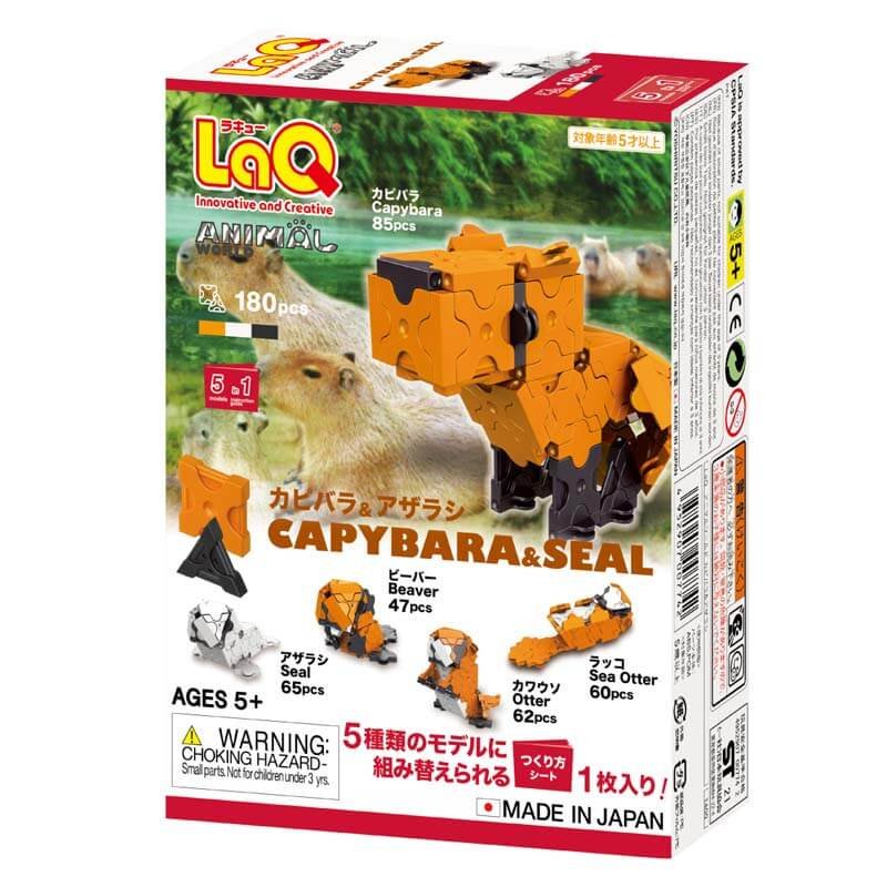 Konstruktorius LaQ „Animal World Capybara & Seal“