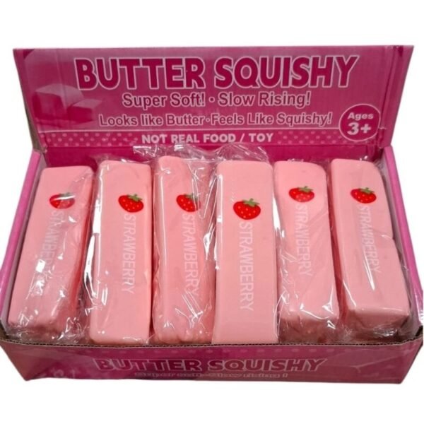 Squishy slow rising žaislas Sviestas braškinis 13 cm