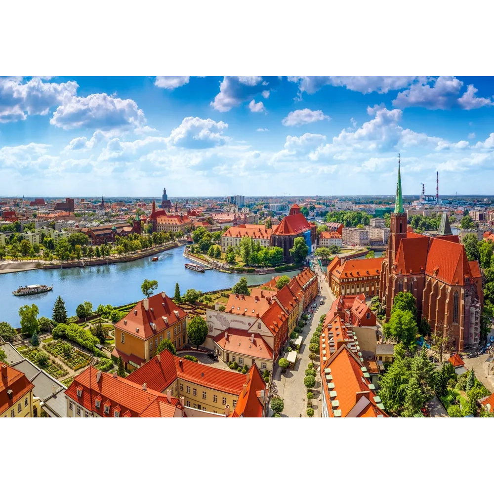 Castorland dėlionė Aerial View Of Wroclaw, Poland 1000 det - Image 2