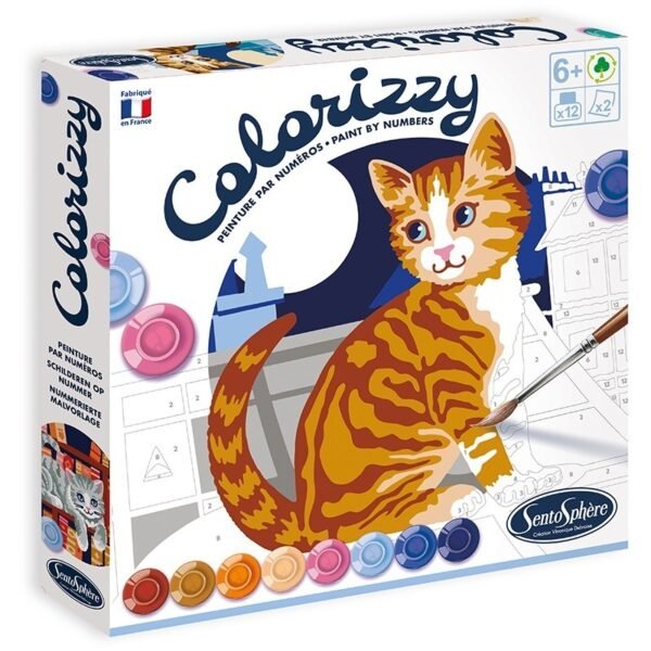Kūrybinis tapybos pagal skaičius rinkinys „Colorizzy Katės“