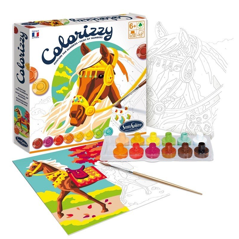 Kūrybinis spalvinimo rinkinys „Colorizzy Žirgai“ - Image 3