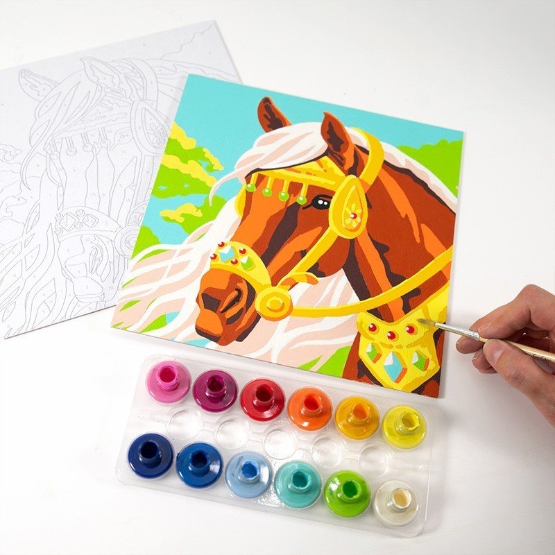 Kūrybinis spalvinimo rinkinys „Colorizzy Žirgai“ - Image 2