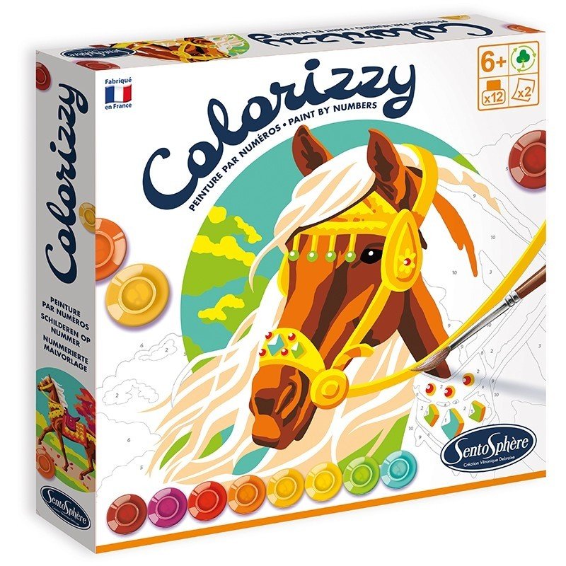 Kūrybinis spalvinimo rinkinys „Colorizzy Žirgai“