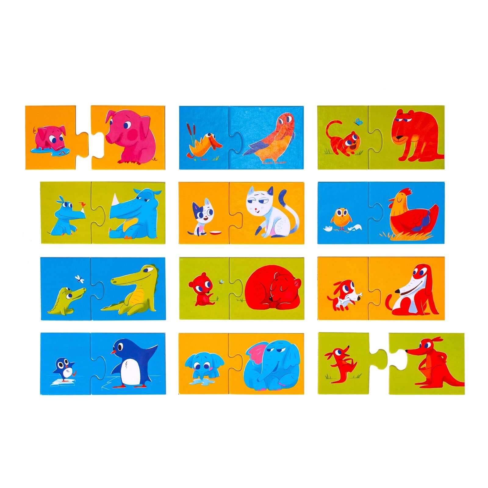 Baby Puzzle dėlionė mažiausiems Mama ir jos mažylis 24 detalės - Image 2