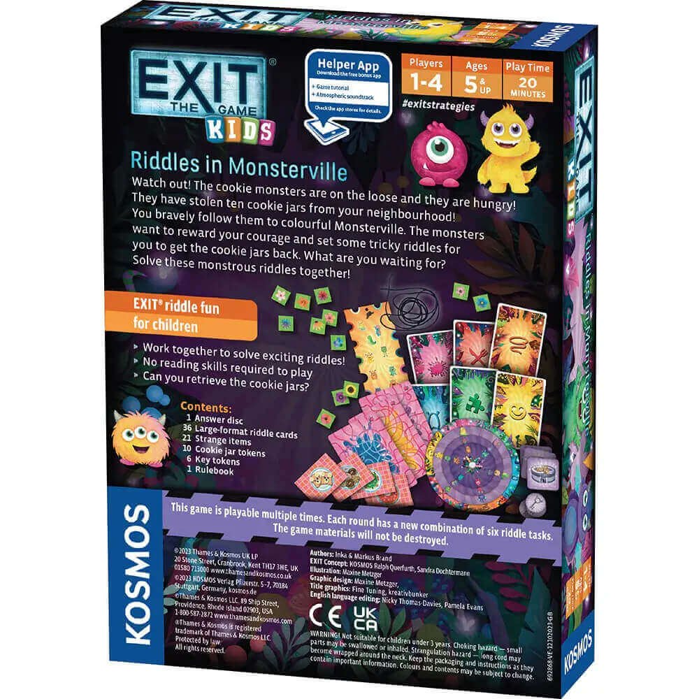 EXIT Kids mokslinis žaidimas „Riddles in Monsterville“ - Image 2