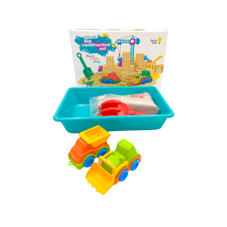 Genio kids rinkinys išmanusis smėlis su smėliadėže Big Construction 1 kg - Image 3