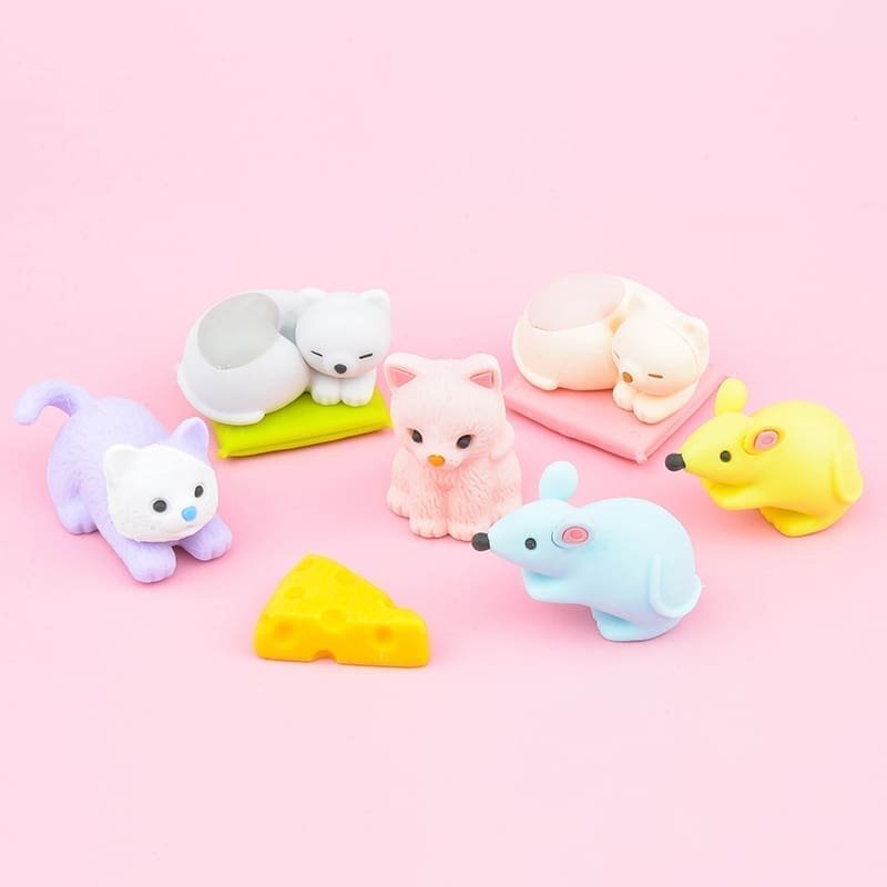 IWAKO trintukų – dėlionių rinkinys „Cat & Mouse“