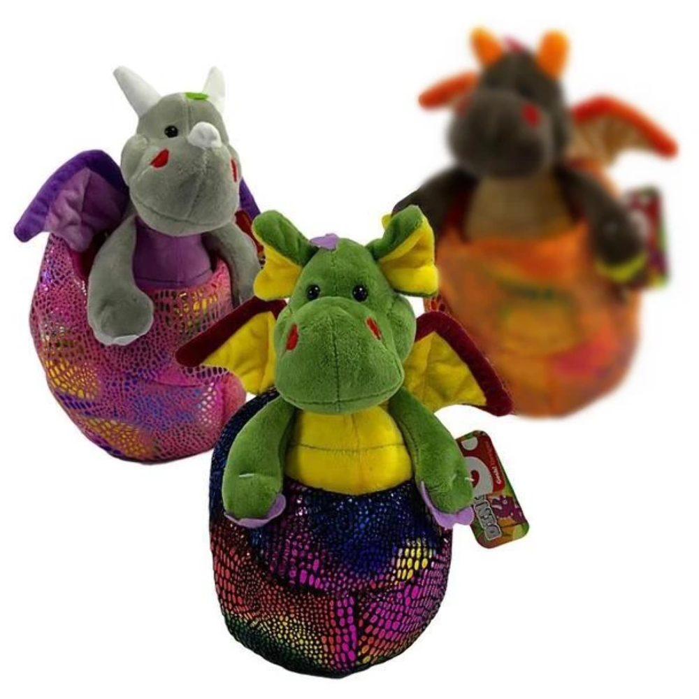 Minkštas drakonas kiaušinyje 20 cm - Image 3