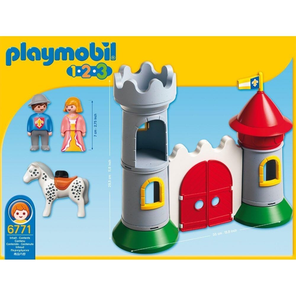 PLAYMOBIL konstruktorius My First 1.2.3. Knight's Castle (pažeista pakuotė) - Image 2
