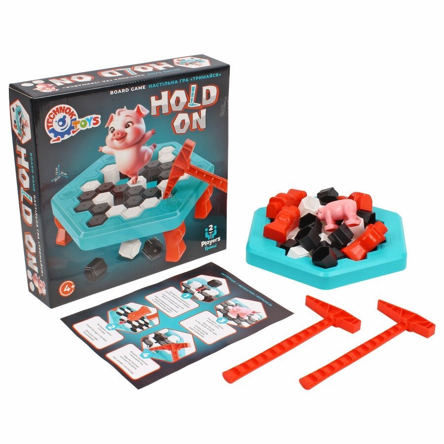 Technok Stalo žaidimas „Hold on baby“Kiaulytė - Image 2