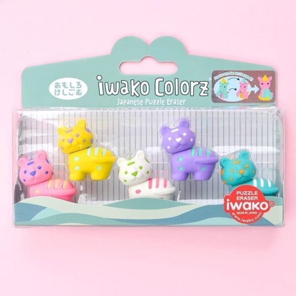 IWAKO trintukų – dėlionių rinkinys „COLORZ – Tiger“