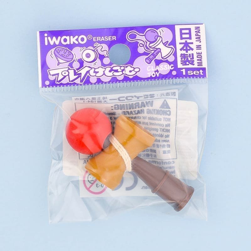 IWAKO trintukas – dėlionė „Kendama“ Brown - Image 2