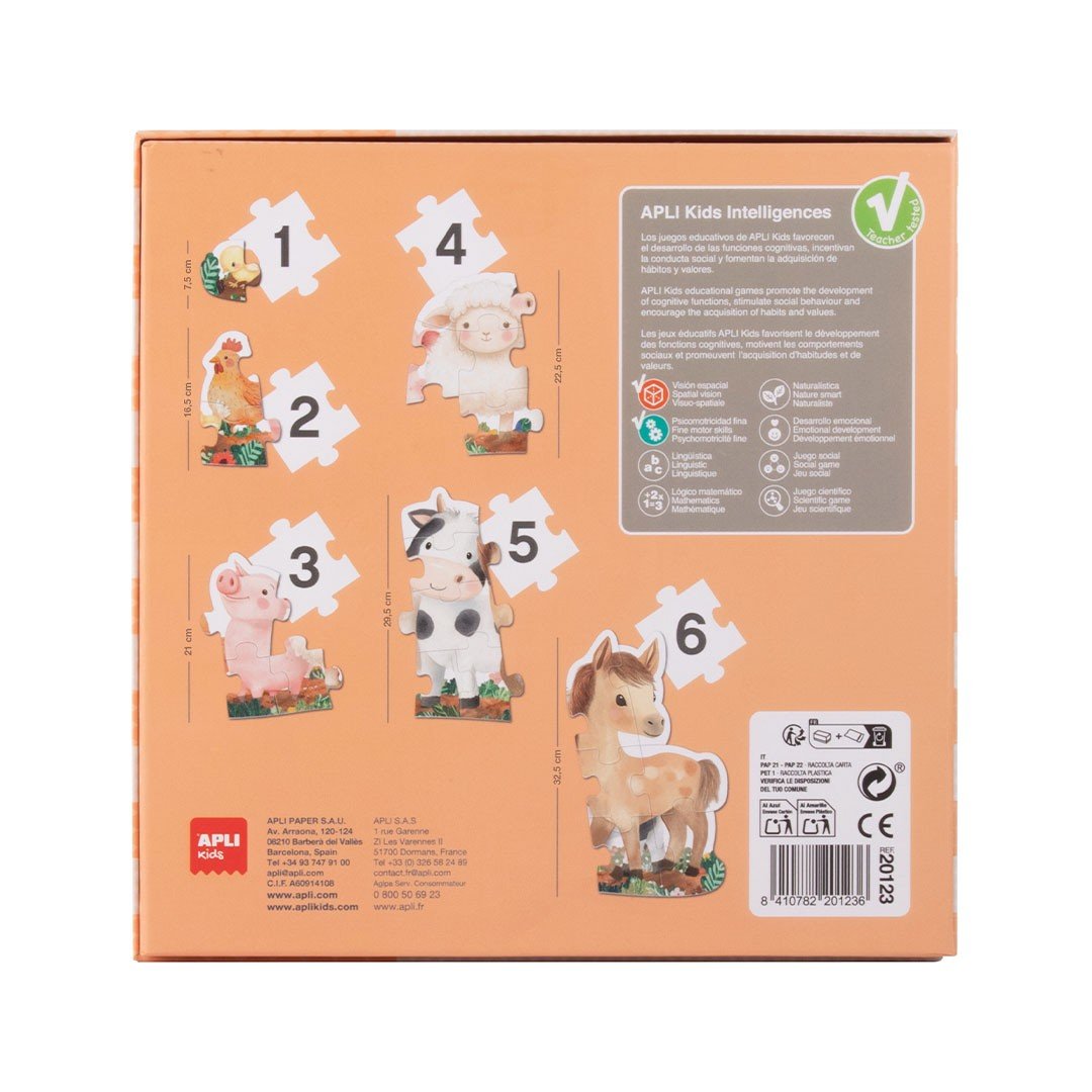 APLI Kids Mano pirmoji dėlionė: Ūkio gyvūnai - Image 2
