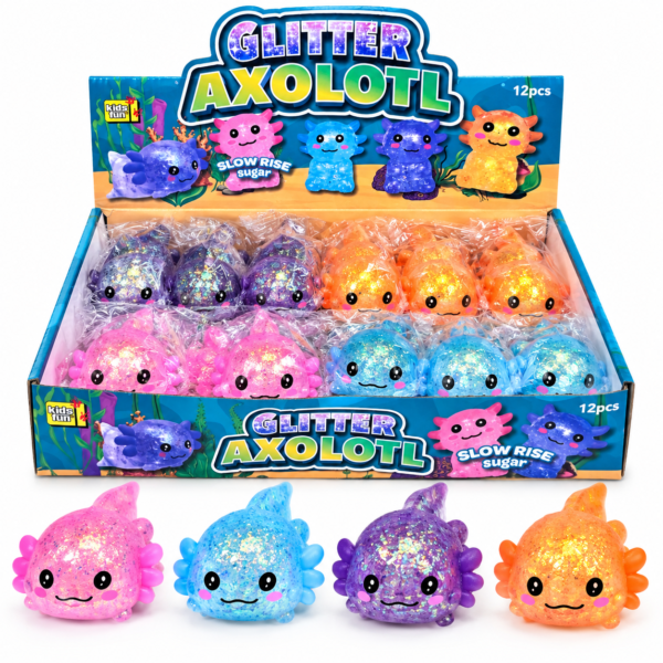 Kids Fun antistresinis žaislas Aksolotlas 9 cm