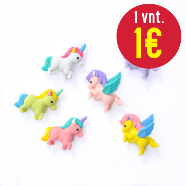 IWAKO trintukų-figūrėlių rinkinys "Unicorn & Pegasus", 10 vnt.