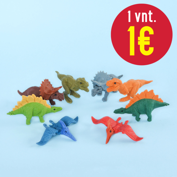 IWAKO trintukų-figūrėlių rinkinys "Dinosaurs", 10 vnt.
