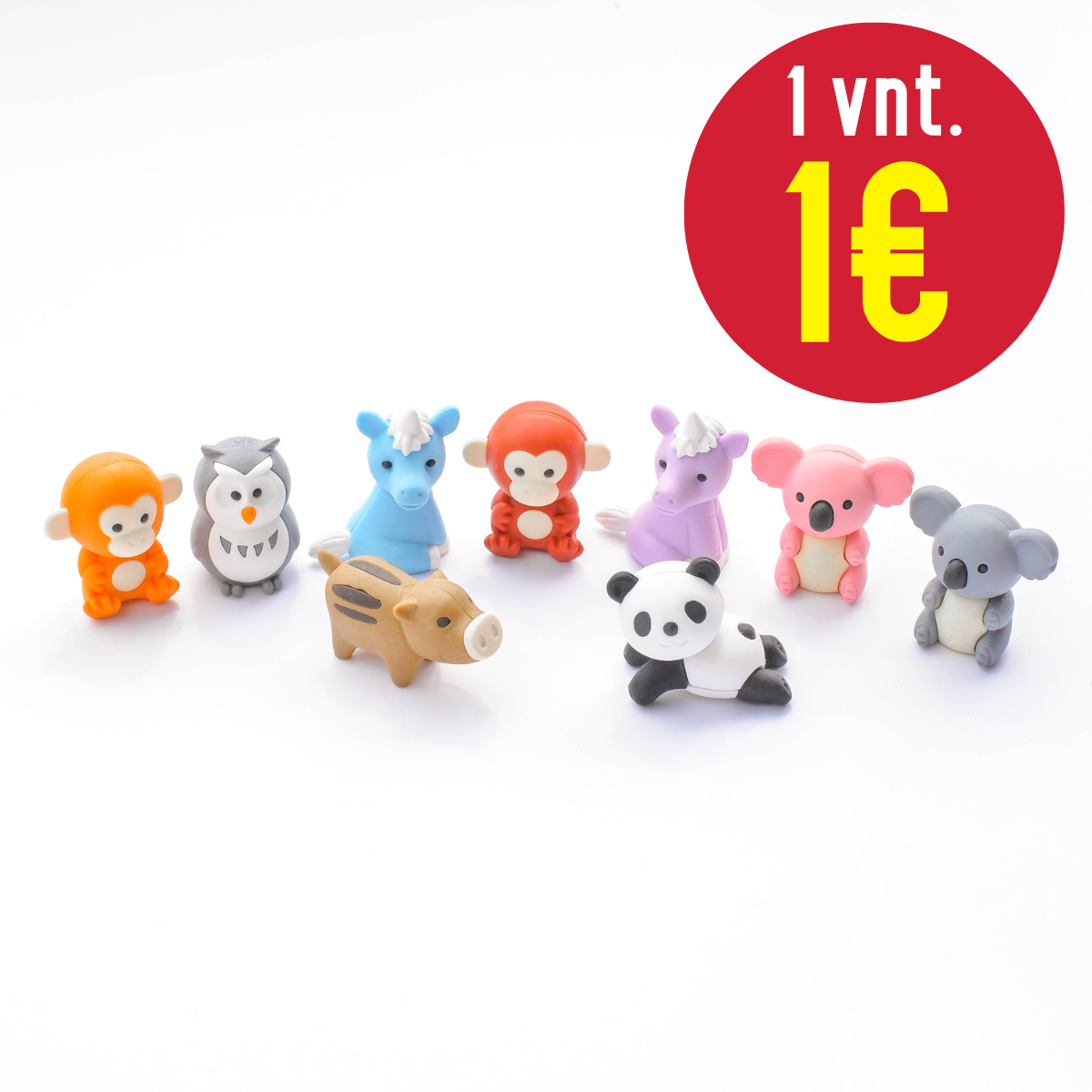 IWAKO trintukų-figūrėlių rinkinys "Forest Animal", 10 vnt.