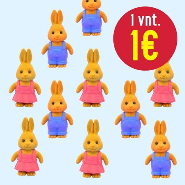 IWAKO trintukų-figūrėlių rinkinys "Velykos", 10 vnt.