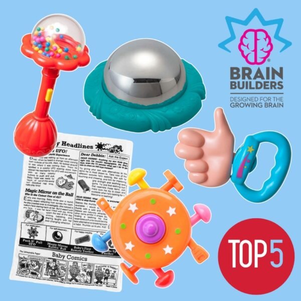 „Top5“ žaislai kūdikiams „Brain Builders“ rinkinys