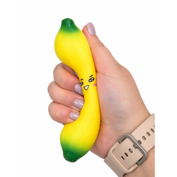 Antistresinis žaislas Bananas 14 cm suspaudžiamas