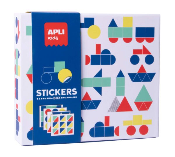 APLI Kids geometrinių lipdukų žaidimas – Transportas