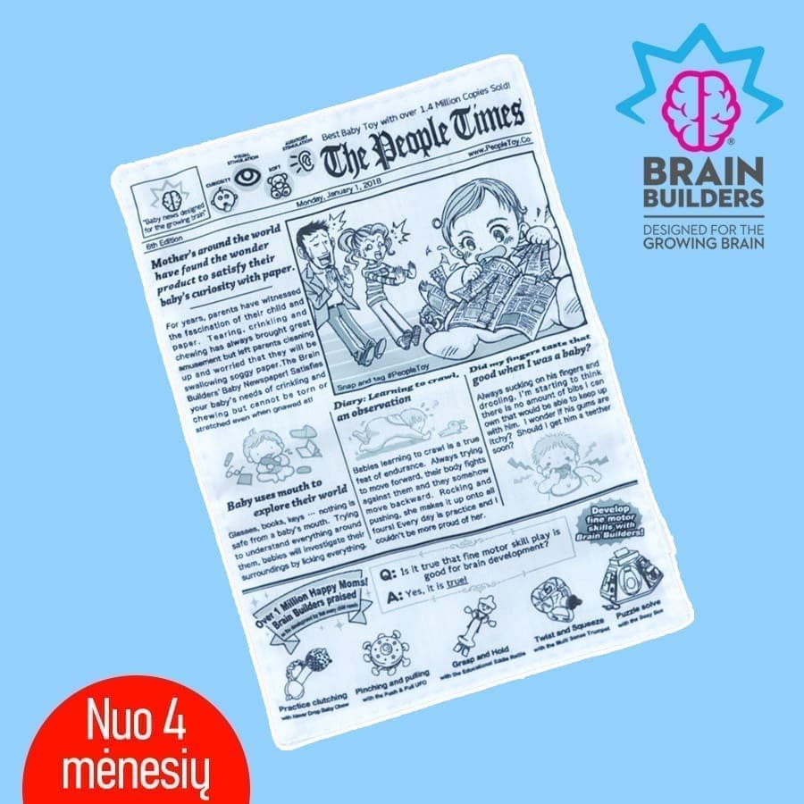 Dovanų rinkinys kūdikiui „Pirmieji žaisliukai Brain Builders TOP 5” - Image 2