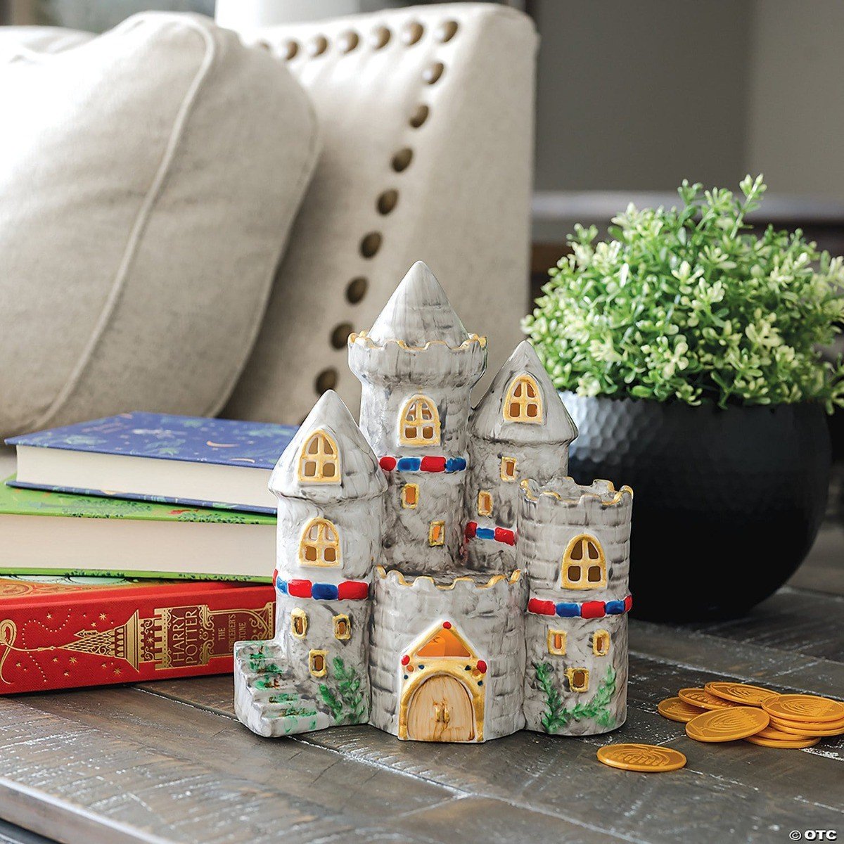 PAŽEISTA PAKUOTĖ: Kūrybinis rinkinys „Paint Your Own Porcelain Castle Light“ - Image 2