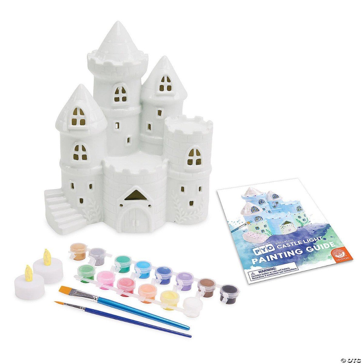 PAŽEISTA PAKUOTĖ: Kūrybinis rinkinys „Paint Your Own Porcelain Castle Light“ - Image 3