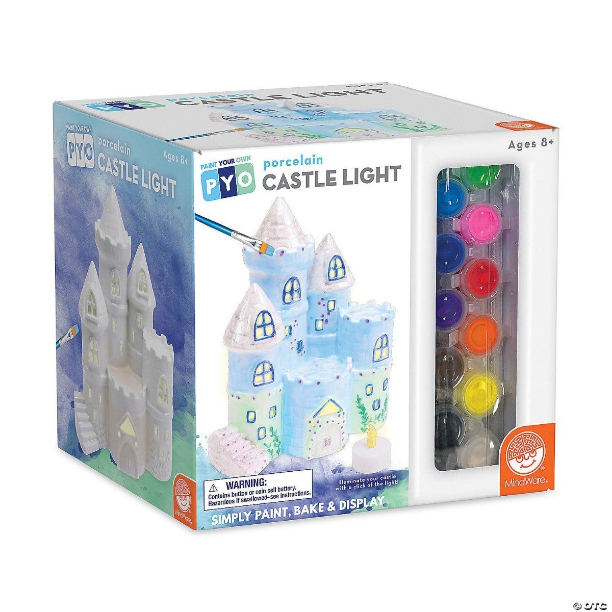 PAŽEISTA PAKUOTĖ: Kūrybinis rinkinys „Paint Your Own Porcelain Castle Light“