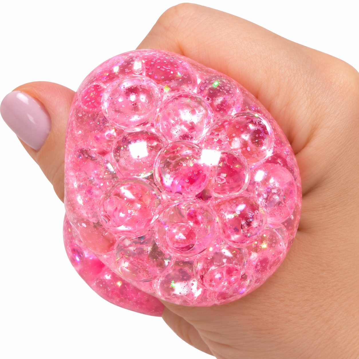 Kids Fun Squishy Dumpling žaislas su blizgučiais 5,5 cm - Image 2